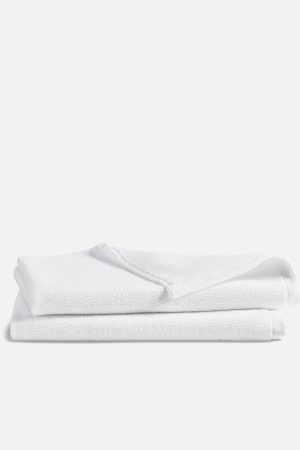 Plush Turkish Cotton Hand Towels Set of 2