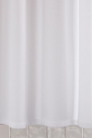 Micro Waffle Shower Curtain