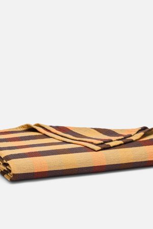 Sunwashed Check Bed Blanket