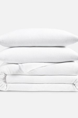 Micro Waffle Duvet Set