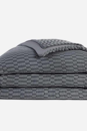Woven Checkerboard Duvet Cover - Last Call