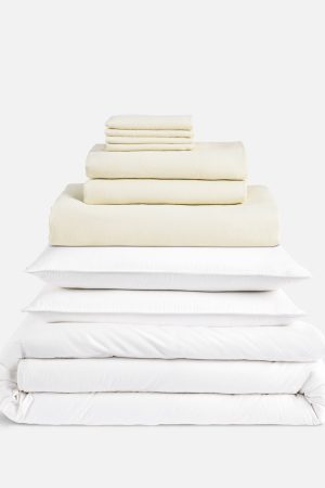Washed European Linen Bedding Move-In Bundle
