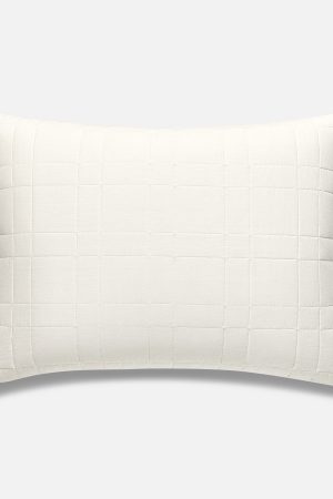 Washed European Linen Quilted Sham Set