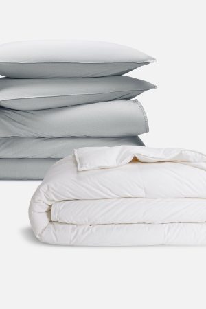 Washed Classic Percale Duvet Set Bundle