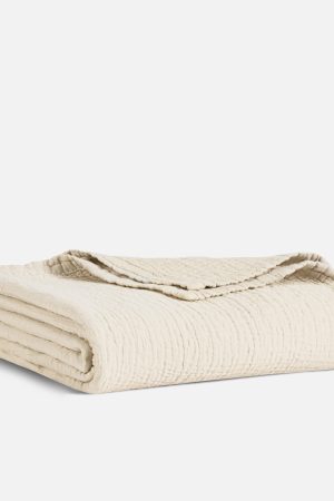 Breezeweave Crinkle Cotton Bed Blanket