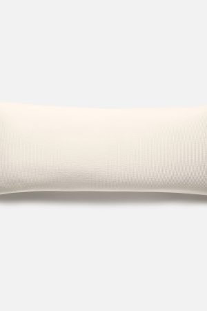 Ribbed Matelasse Lumbar Pillow Cover