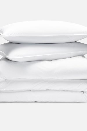 Washed Classic Percale Duvet Set