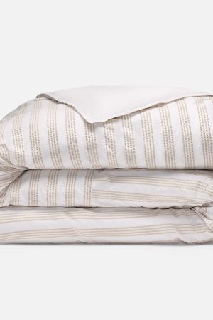 Seersucker Classic Percale Duvet Cover