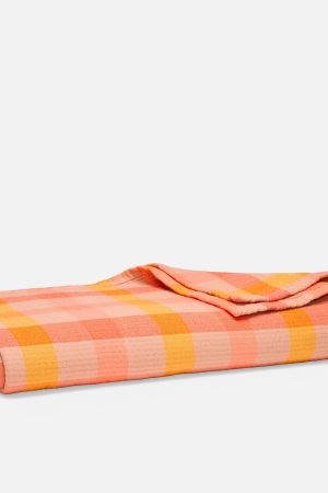 Sunwashed Check Bed Blanket - Last Call