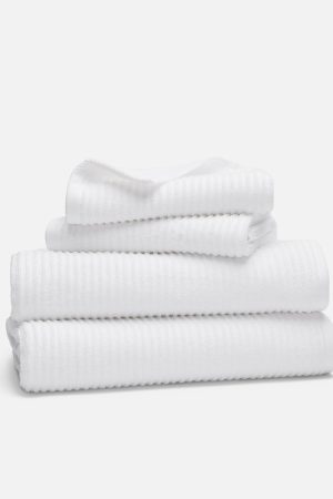 Ribbed Cotton TENCEL™ Bath Towel Bundle